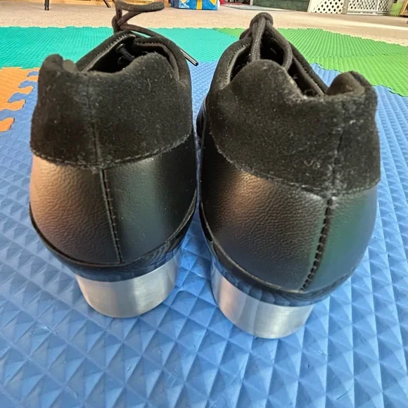 Capezio TapSonic tap shoes size 8.5 beautiful suede and leather upper - Picture 4 of 4